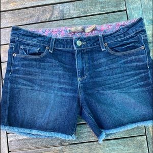 Paige denim frayed edge shorts size 29!  Like new!
